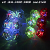 Nessiworld Kristal LED Parti Yüzük Seti (6'lı)